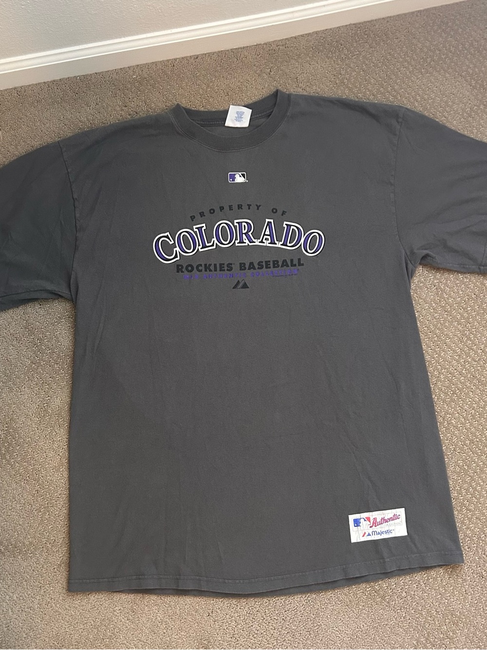 Colorado Rockies Dark Gray Short-Sleeve Tee